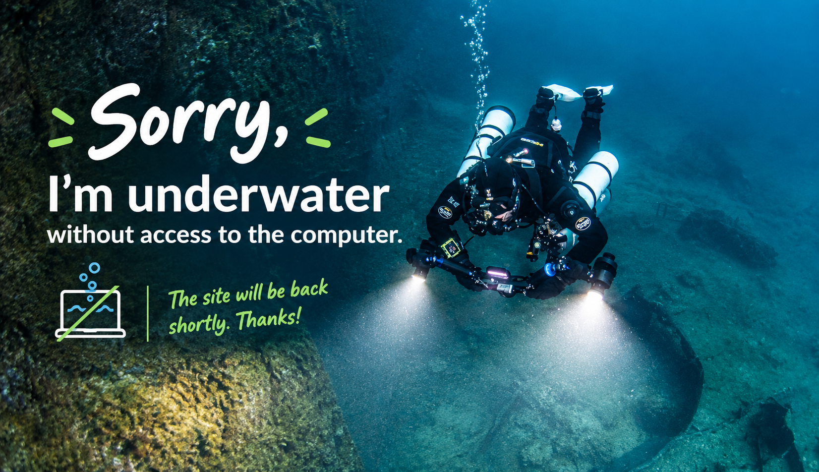 Underwater Site Maintenance Diver